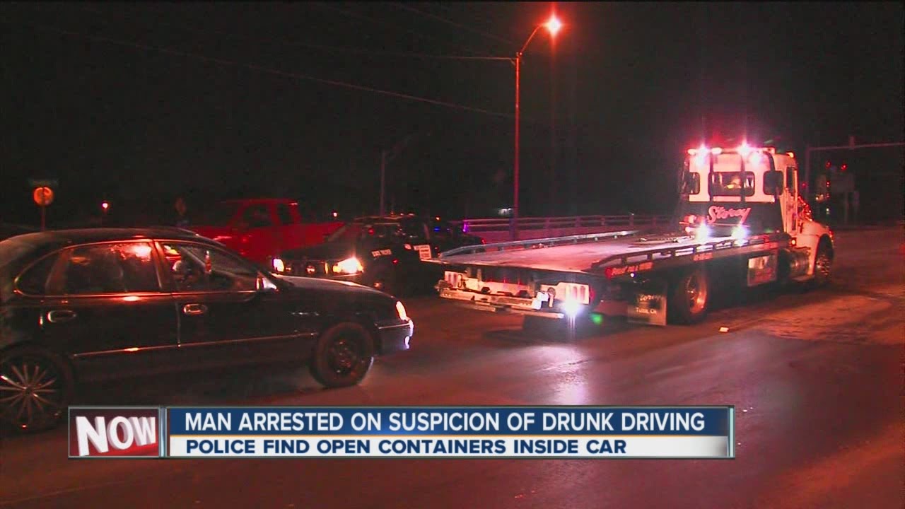 Man arrested on suspicion of drunk driving - YouTube