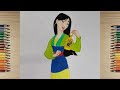 Speed Drawing Mulan (Disney) - Timelapse | Speed Character drawing | Kreslenie Mulan