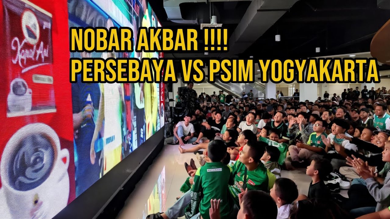 NOBAR AKBAR !!! PERSEBAYA VS PSIM JOGJA DI JOYOBOYO !! ALFAREZI