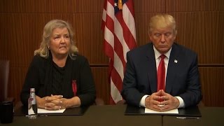 Trump appears with Bill Clinton accusers moments before debate