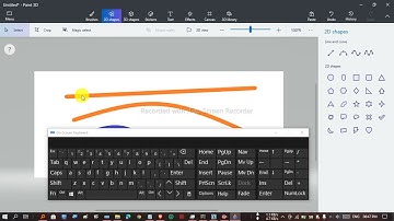 Paint 3D 2D shapes tutorial