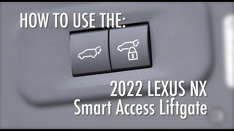 How to Use the Lexus NX Smart Access Liftgate