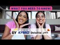 EVERYTHING YOU WANT TO KNOW ABOUT BIG 4 FIRMS: Consulting, Audit and Tax! | PwC KPMG EY &amp; Deloitte