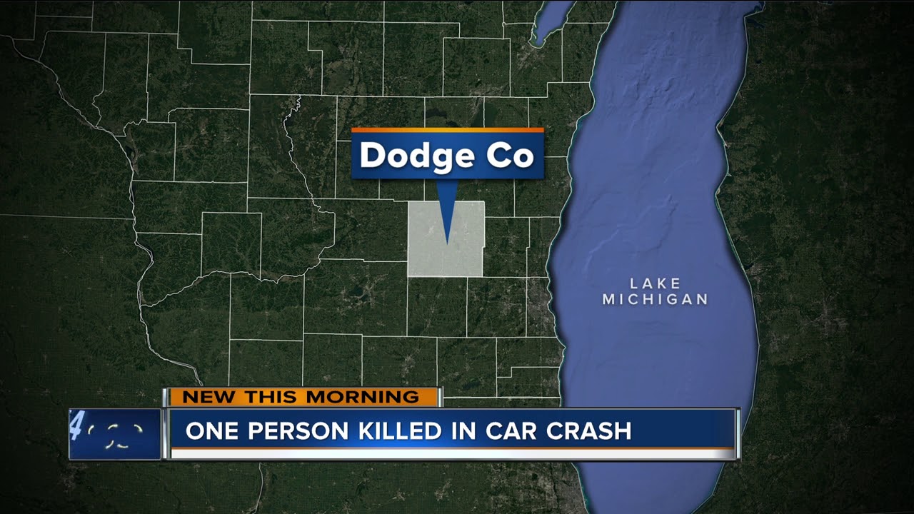 1 dead after fiery crash Friday night in Dodge County - YouTube