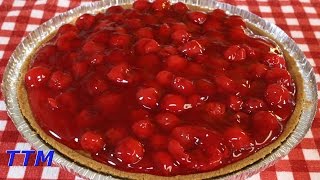 Easy Cherry Cheesecake Recipe using a PreMade Graham Cracker Pie Crust