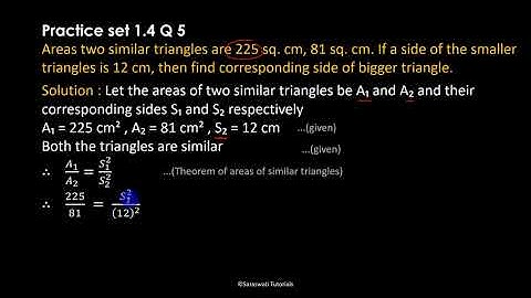 Similarity Class 10 SSC | Practice Set 1.4 | Question no 5 | Maharashtra Board #short_Solutions