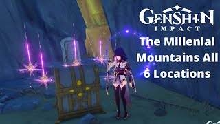 Famous All 6 Item Locations From "The Millenial Mountains" World Quest | Genshin Impact Net Worth