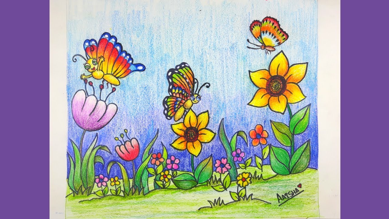 Featured image of post Painting Butterfly Flower Drawing Colour : Colorful art simple flower drawing drawings one stroke painting fabric painting painting patterns painting coloring pages painting templates.