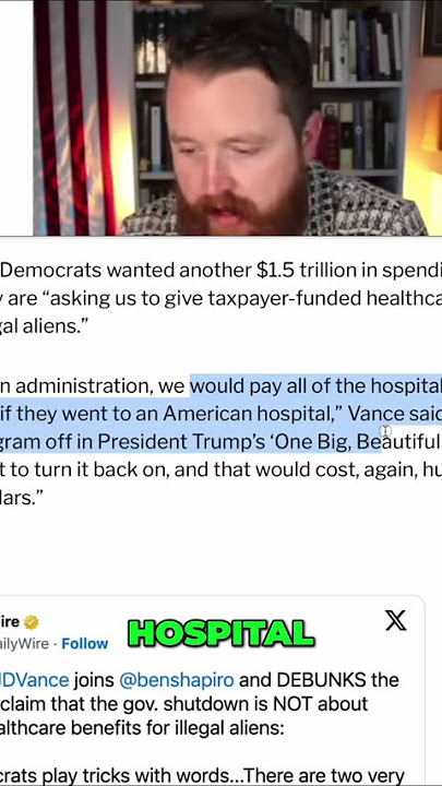 JD Vance on the Government shutdown #jdvance #reaction