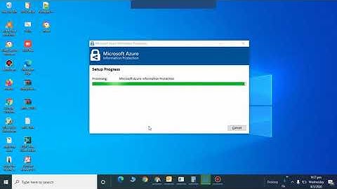 How to download & install azure information protection AIP on windows client!