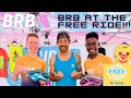 Bros ride bikes at the free ride