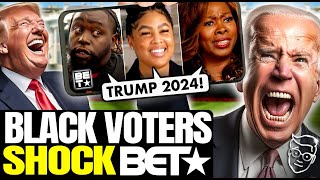 Black Georgia Voters Leave BET Host in STUNNED Shock: 'I'm Voting TRUMP! F*** Joe Biden’ Total PANIC