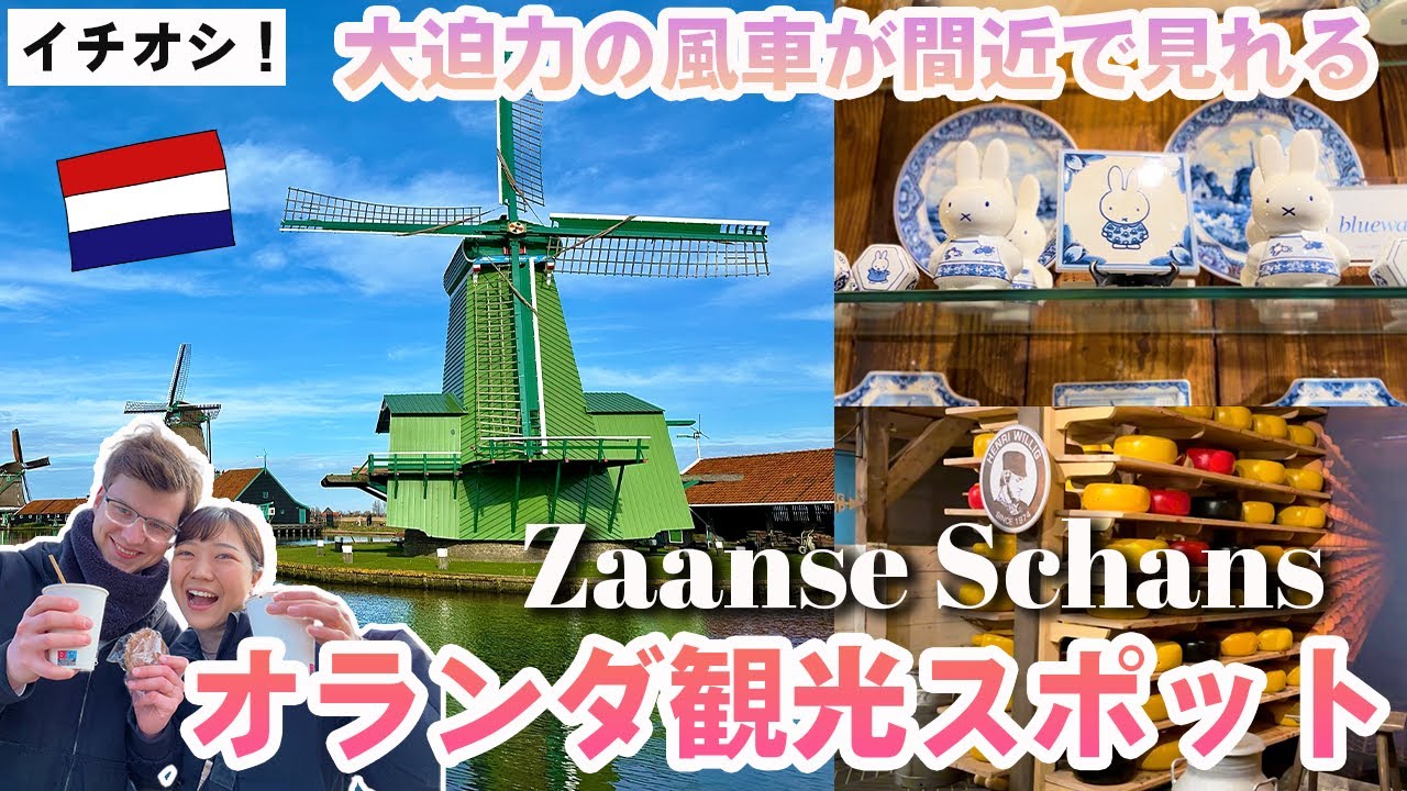 🇳🇱【イチオシ！】国際夫婦がオススメする大迫力のオランダ風車が見れる観光スポット⭐️Zaanse Schansご紹介♪
