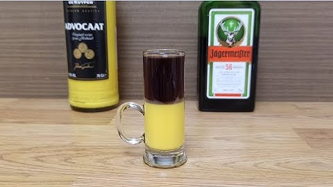 Cocktail Shot Lurch. How to make Cocktail Shot Lurch With Liqueur Advocaat & Jagermeister
