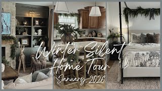 Winter Silent Home Tour | modern rustic home decor