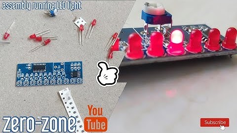 Running LED Light DIY Electronic Kit NE555+CD4017 Adjustable Speed Assembly @zero-zone420