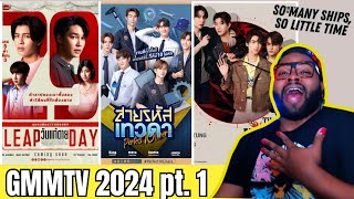 GMMTV 2024 Trailers pt. 1 (Leap Day, Perfect 10 Liners, Heart Killers) | REACTION