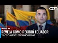 Daniel Noboa revela los cambios en su administración y la lucha contra el crimen