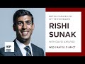 British Chancellor of the Exchequer Rishi Sunak