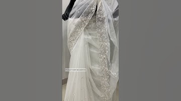 Bridal Sarees|White Saree|Available For Online Purchase|
