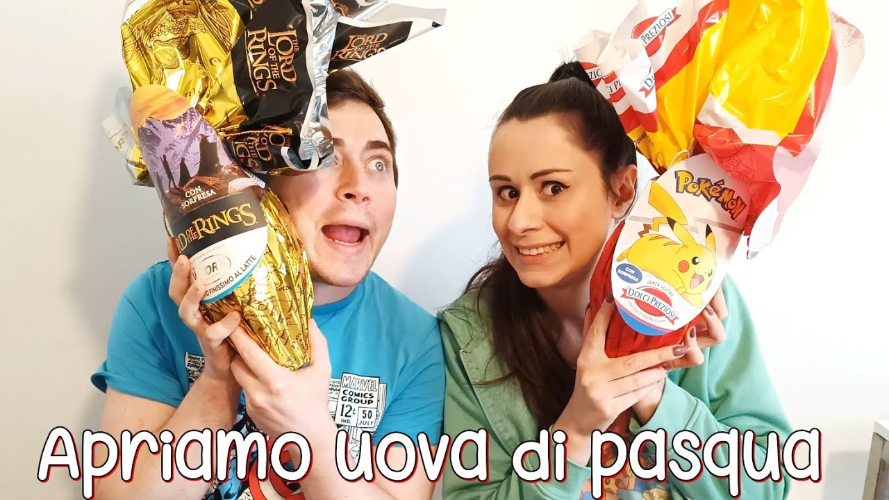 Apriamo insieme 2 uova di pasqua: pokemon e signore degli anelli