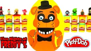 Huevo Sorpresa Gigante De Five Nights At Freddys Fnaf En Español De Plastilina Play Doh