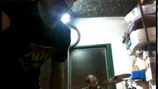 Zapada con el profe de viola (él en la bata + yo al bass=
