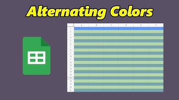 How To Get Alternating Colors In Google Sheets
