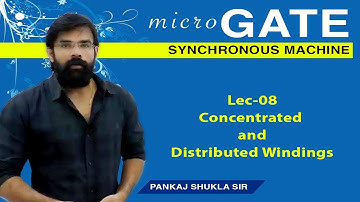 Lec 08 I Concentrated and Distributed Windings I Part 01 I microGATE 2020 I Synchronous Machine