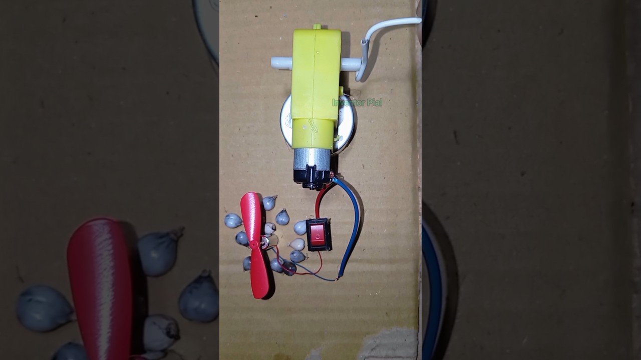 Run drone motor with gear motor