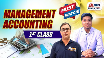 CMA INTER | Group 2 Management Accounting - 1st Class | MEPL Classes