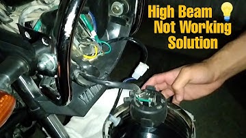High Beam Not Working In A Motorcycle | Easy Solution | YAMAHA YB125Z