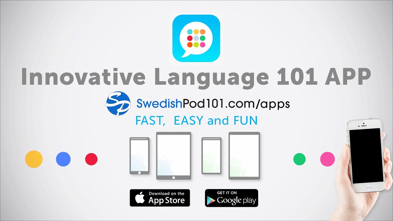 ⁣Learn Swedish with our FREE Innovative Language 101 App!