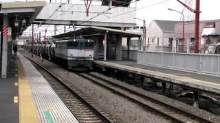 ８２８６レ 米タン返空列車 稲城長沼駅通過 ＥＦ６５－１０８８