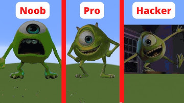 Mike Wazowski: NOOB VS PRO VS HACKER Minecraft Pixel art✨
