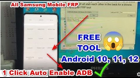 Samsung Remove FRP Android 10, 11, 12 With 1 Click Auto Enable ADB FREE TOOL 2022