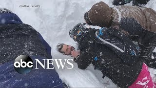 Snow boarder buried alive and rescued in California avalanche