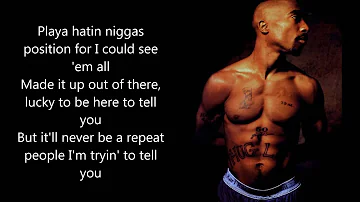 2Pac - Tradin' War Stories ft. Storm, Outlawz & C-Bo  (Lyrics)