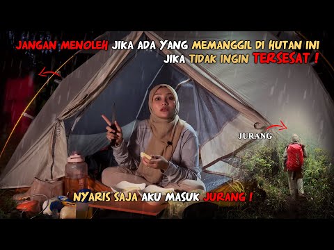 SOLO CAMPING HORROR : HAMPIR CELAKA  DIPANGGIL KUNTILANAK MERAH, NYARIS SAJA AKU TERJUN KEJURANG