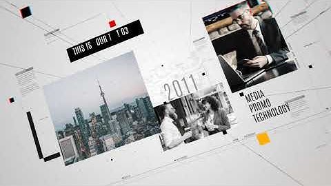 Timeline Corporate Slideshow | After Effects Template | Video Displays