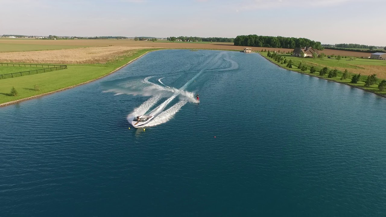 Barking Shores Waterski Lake - Quadcopter View - Bowling Green Ohio