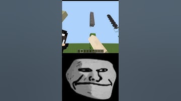 Minecraft Logic 😂 [Troll Face] #minecraft #mincraftlogic #viral #trolface #shorts