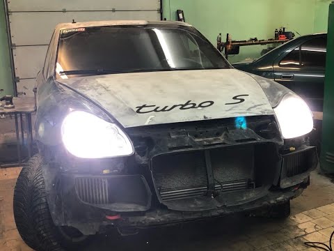 Видео: Новые глаза Cayenne turbo S своими руками.