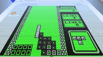 Minecraft Tetris done in stop motion