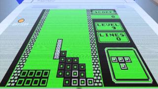 Minecraft Tetris done in stop motion