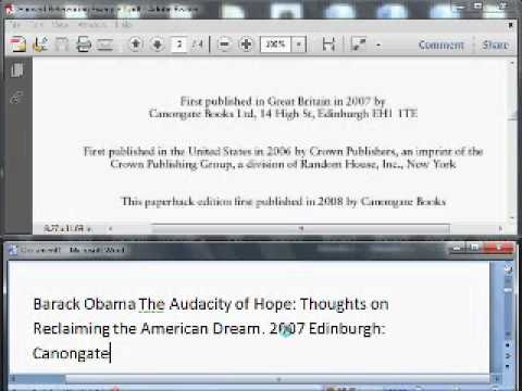 Harvard Referencing Book Example 1 - YouTube