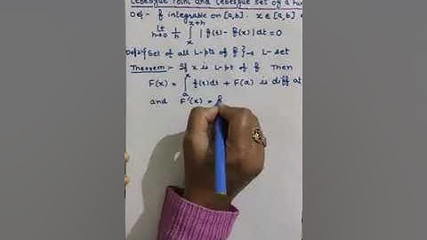 HMV Video Lecture by mathematics on Lebesgue point and Lebesgue set
