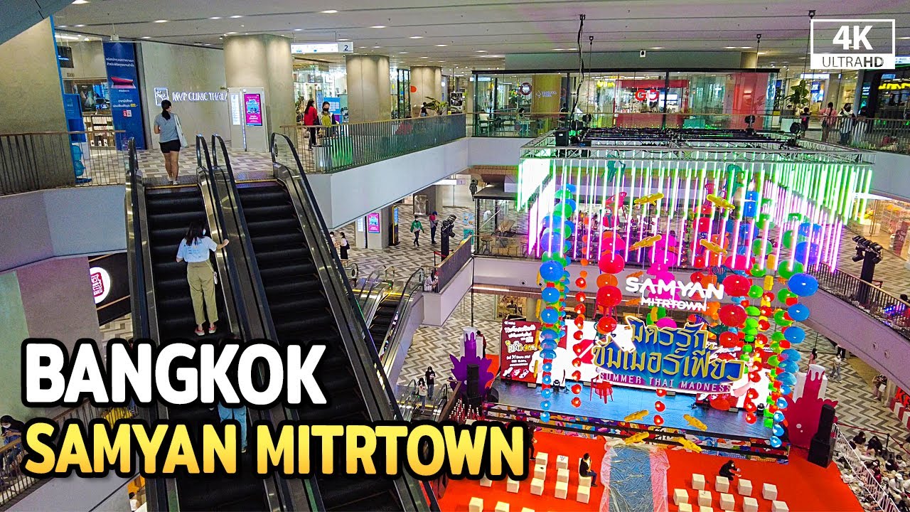 Walking inside SAMYAN MITRTOWN Shopping Mall Bangkok 2022 [4K]