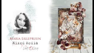 Neo vintage mixed media wall decor by Maria Lillepruun for Craft O´Clock