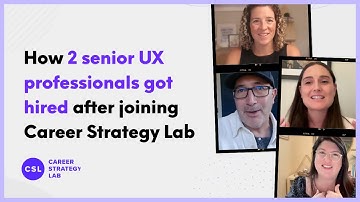 How 2 senior UX people got hired ( & Sarah Doody